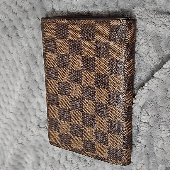 LOUIS VUITTON VINTAGE DAMIER EBENE PORTE TRESOR CANVAS WALLET - Picture 14 of 15